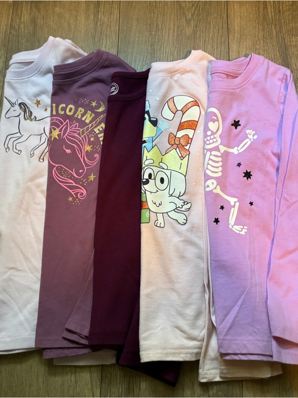 5 Assorted Girls size 6/7 Jumping Beans, Hybrid, WN Tops